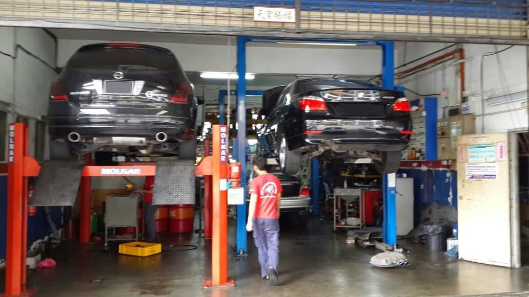 The workshop floor