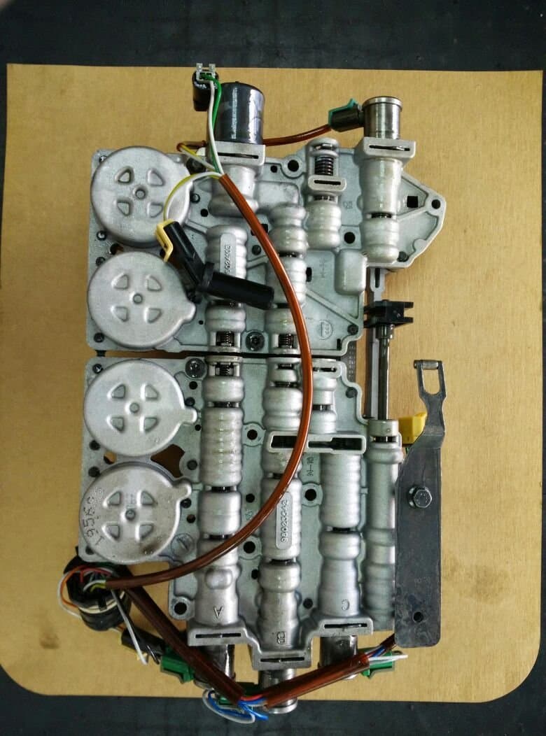 A valve body on the bench